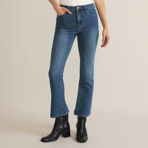 Z Supply Lia Ankle Kick Flare Blue Women's Jeans Size 25 NWT